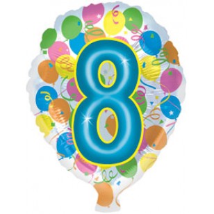 Age 8 Birthday Balloon